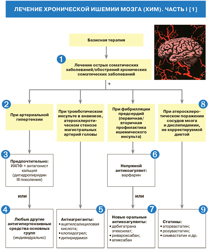 Ишемия головного мозга лечение